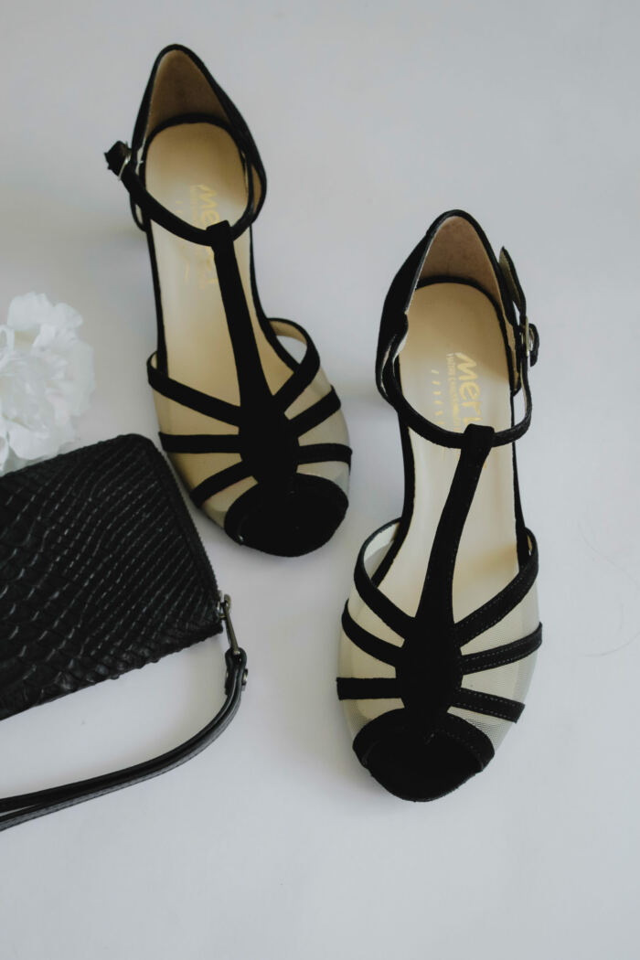 Chaussures Karmina Noir Velours Merlet – Image 4