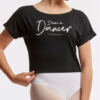 T-Shirt Noir Agile I Am Temps Danse – Image 4