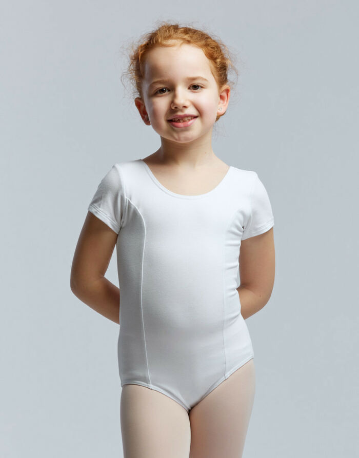 Justaucorps Enfants Madras Jr Blanc Temps Danse