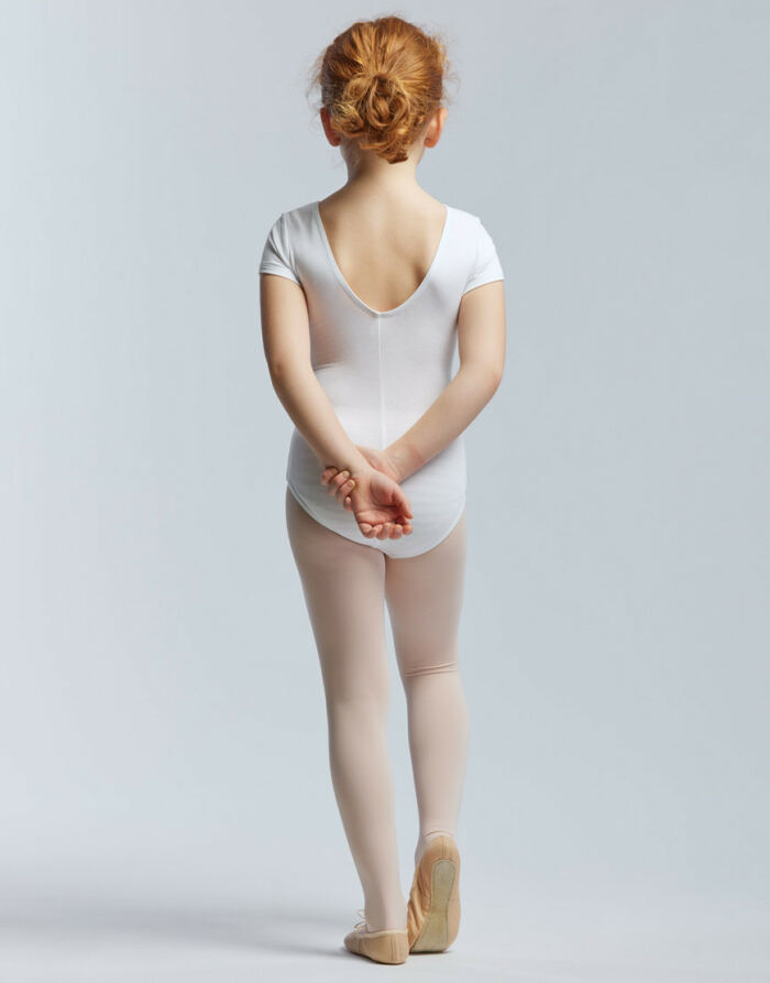 Justaucorps Enfants Madras Jr Blanc Temps Danse – Image 3