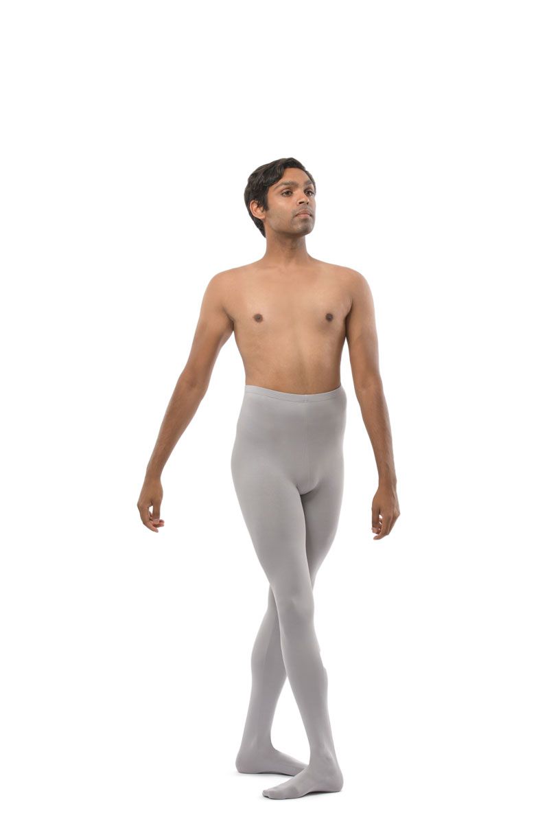 Collant danse homme taille haute avec pied en coton ou en lycra