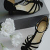 Chaussures Jasmine Noir Velours Merlet