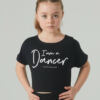 T-Shirt Enfants Agile Jr I Am Noir Temps Danse – Image 2