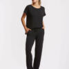 Pantalon Fluide Bari Noir Temps Danse