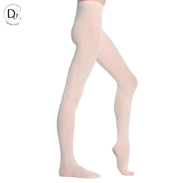 Collants En Polaire Légers Pour Filles - Pour Ballet Et Quotidien, Avec Pieds, Couleur Chair/noir/blanc, Tailles 3 à 12 Ans