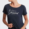 T-Shirt Agile I Am Bleu Encre Temps Danse – Image 2