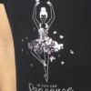 T-shirt Enfants Noir Agile JR Papillon Temps Danse – Image 3