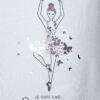 T-shirt Enfants Blanc Agile JR Papillon Temps Danse – Image 3