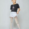 T-shirt Enfants Noir Agile JR Papillon Temps Danse