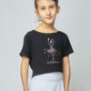 T-shirt Enfants Noir Agile JR Papillon Temps Danse – Image 2