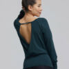 T-Shirt Yoga et Pilates Atman Dark Green Temps Danse