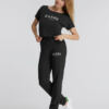 T-Shirt Court Noir Agile Danse Temps Danse – Image 3