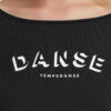 T-Shirt Court Noir Agile Danse Temps Danse – Image 2