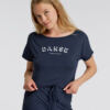 T-Shirt Court Bleu Encre Agile Danse Temps Danse – Image 3