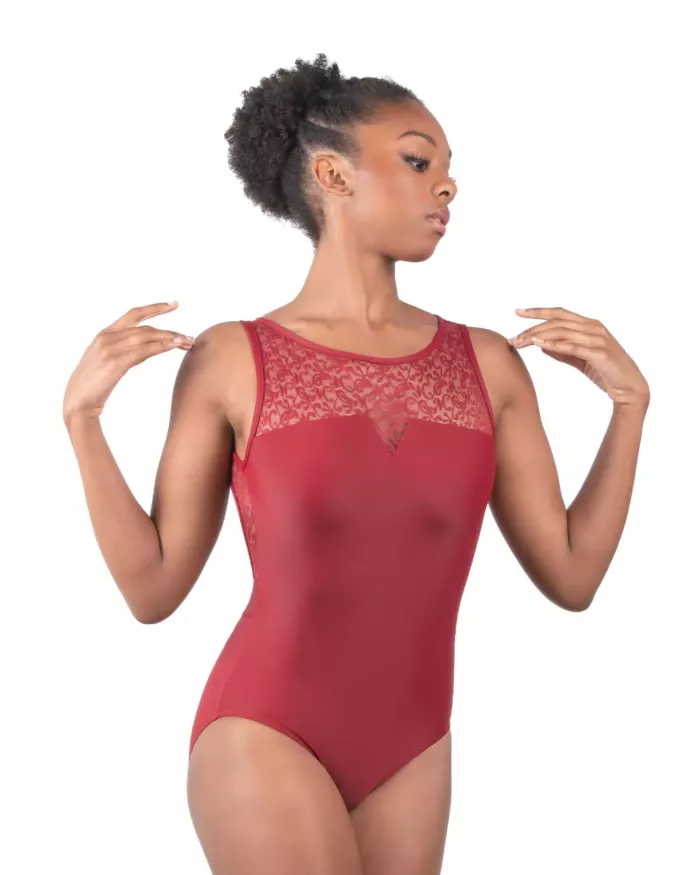 Justaucorps Laura Bordeaux Ballet Rosa