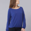 T-Shirt en Viscose Assia Cobalt Temps Danse