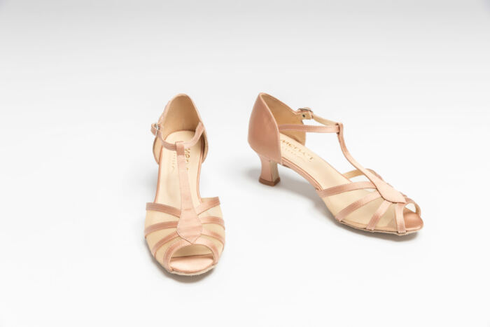 Chaussures Satin Beige Karmina Merlet