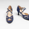 Chaussures Bleu Nuit Velours Sabia Merlet