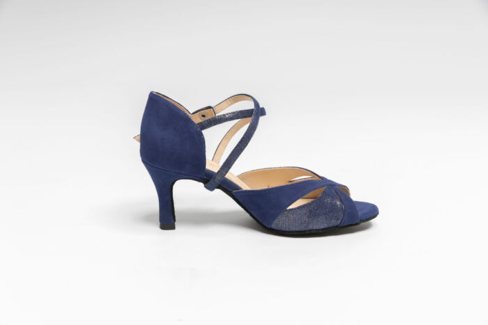 Chaussures Bleu Nuit Velours Sabia Merlet – Image 2