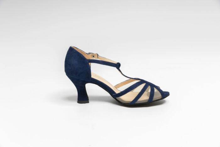 Chaussures Velours Bleu Nuit Jasmine Merlet – Image 2