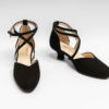 Chaussures de Danse de Salon Noir Velours Babette Merlet