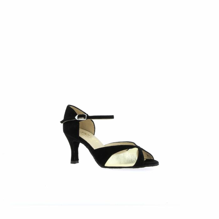 Chaussures de Danse Saphir Or Cuir Metal Merlet – Image 3