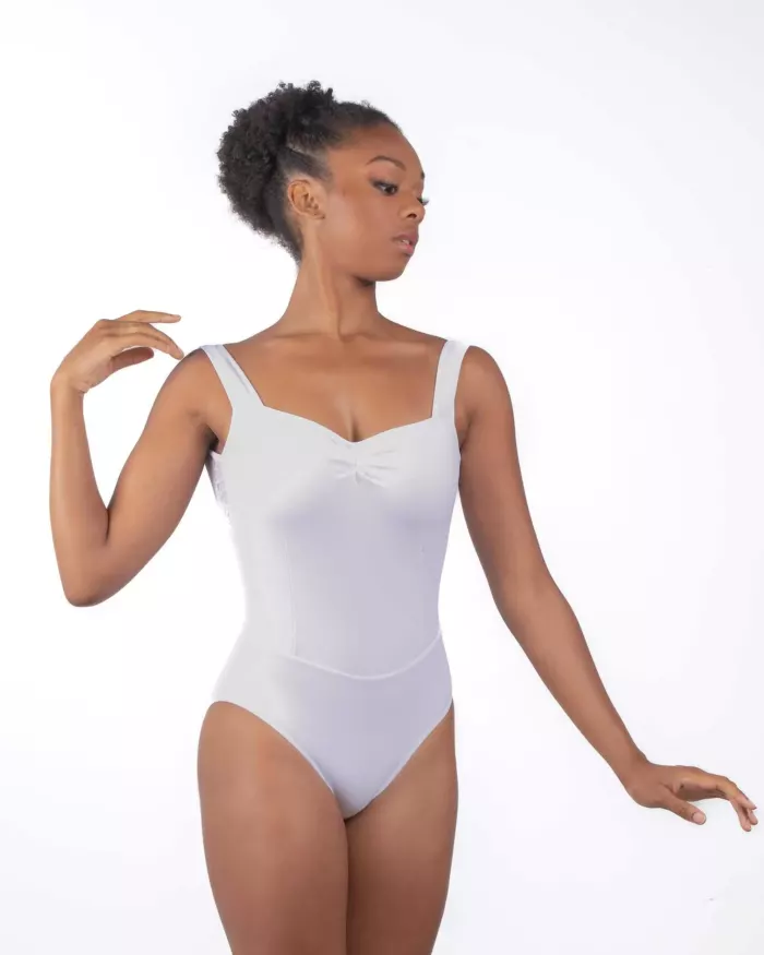 Justaucorps Inaya Blanc Ballet Rosa