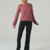 T-Shirt en Viscose Assia Rosybrown Temps Danse
