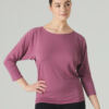 T-Shirt en Bambou Bardane Mauve Temps Danse