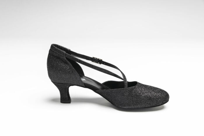 Chaussures de Danse 4/57 Glitter Nero Talon 5 cm Lidmag – Image 2