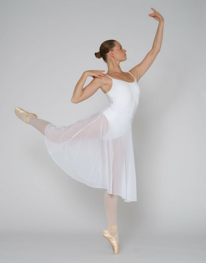 Jupe de Danse en Tulle Dorothy Blanc Temps Danse