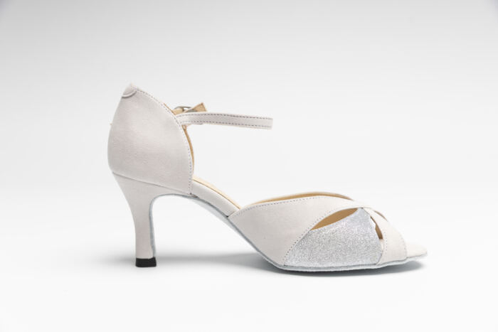 Chaussures de Danse Saphir Perle Velours Merlet – Image 2