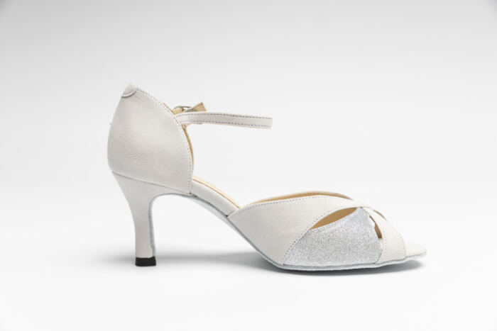 Chaussures de Danse Saphir Perle Velours Merlet – Image 2