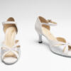 Chaussures de Danse Saphir Perle Velours Merlet