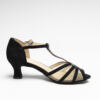 Chaussures Karmina Cuir Taipan Noir Velours Merlet – Image 2