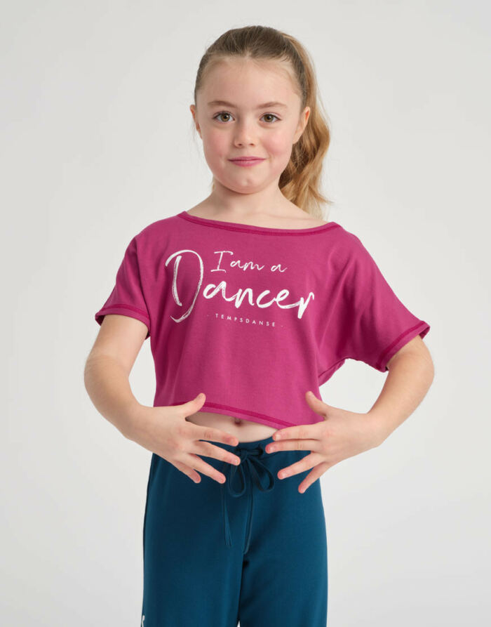 T-Shirt Enfants Agile Jr I Am Framboise Temps Danse