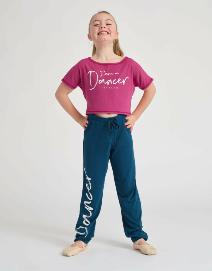 T-Shirt Enfants Agile Jr I Am Framboise Temps Danse – Image 2