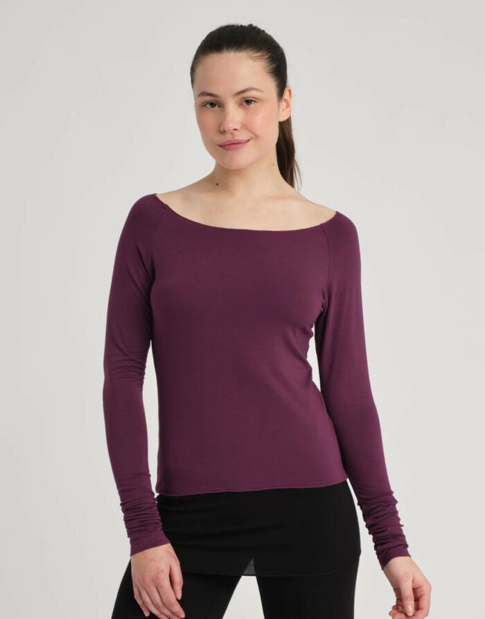 T-Shirt en Bambou Baltik Black Cherry Temps Danse