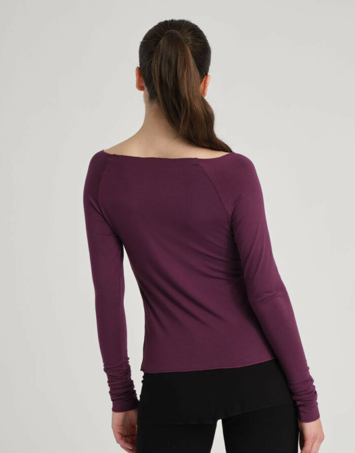 T-Shirt en Bambou Baltik Black Cherry Temps Danse – Image 3