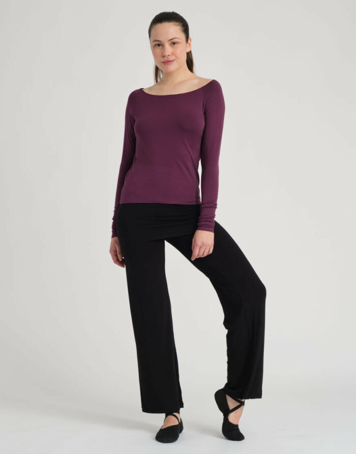 T-Shirt en Bambou Baltik Black Cherry Temps Danse – Image 2