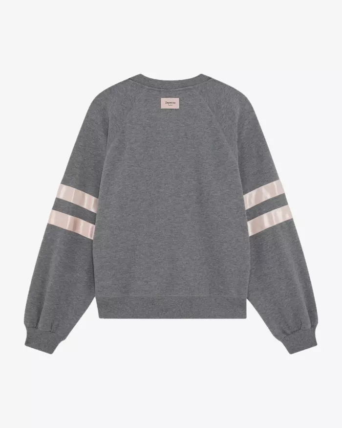 Sweatshirt en Satin S0573A Gris Repetto – Image 3