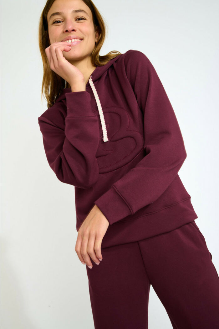 Sweatshirt Bordeaux Andy Bayjoy Banana Moon