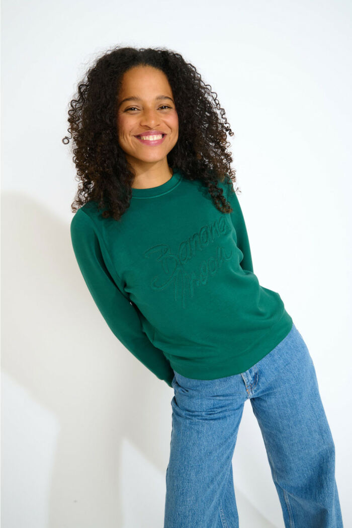 Sweatshirt Vert Ethan Bayjoy Banana Moon