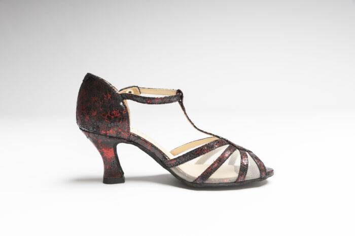 Chaussures Jasmine Cuir Rouge Broken Merlet – Image 2