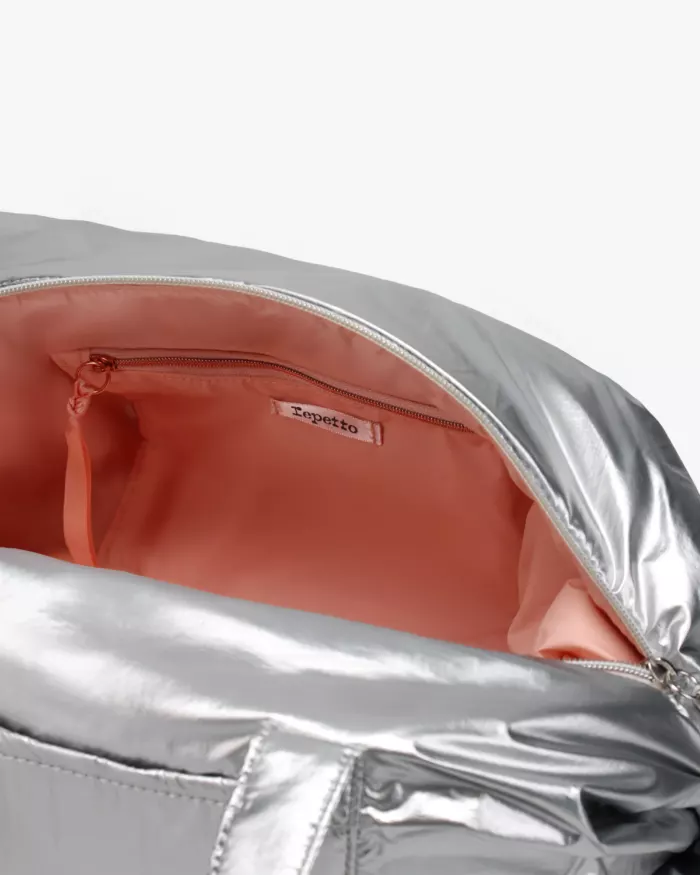 Sac Polochon B0232NC Argenté Medium Repetto – Image 5