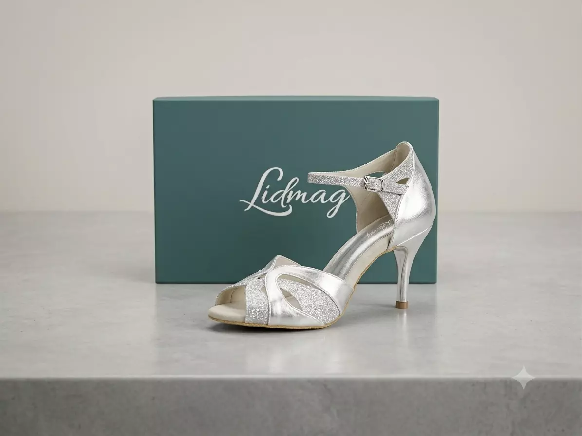Chaussures Danses Latines 19/05 Argento 8.5 cm Lidmag – Image 2