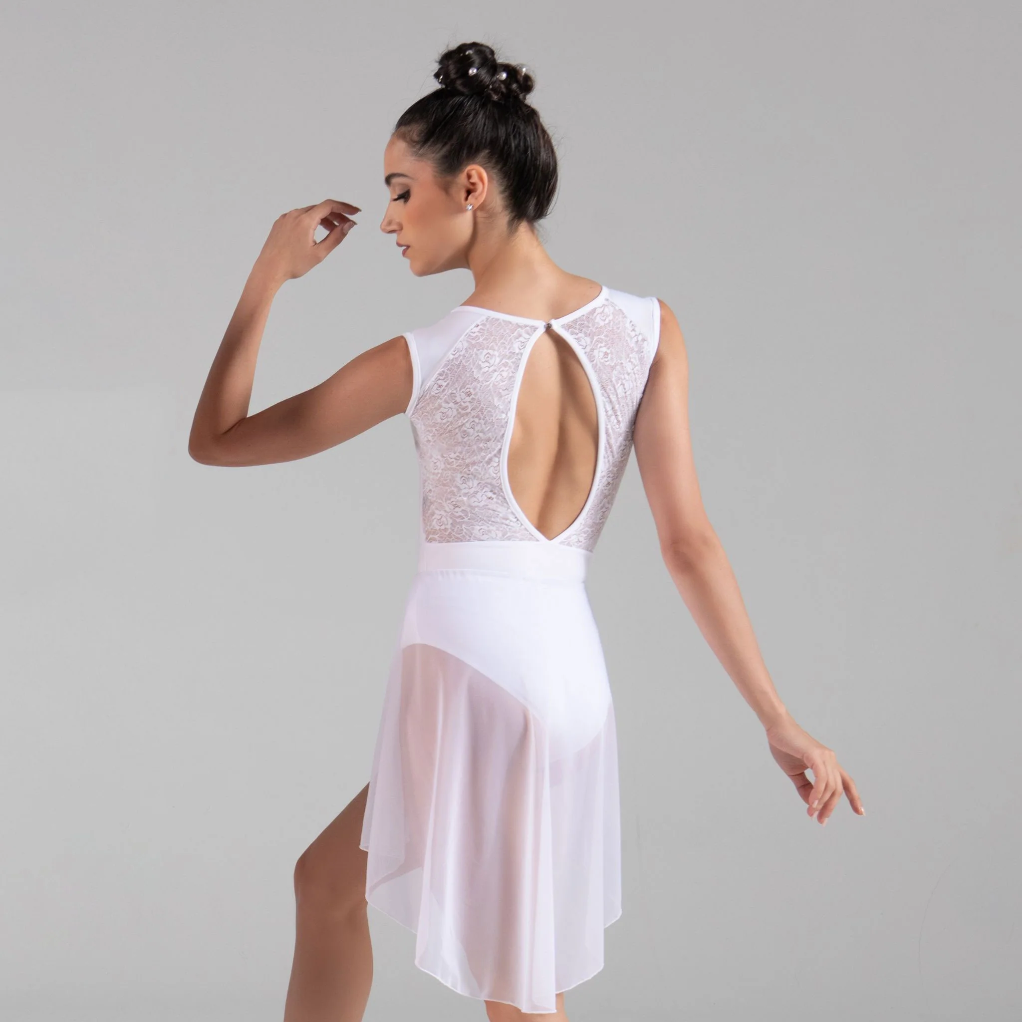 Justaucorps Rita Blanc Ballet Rosa – Image 2