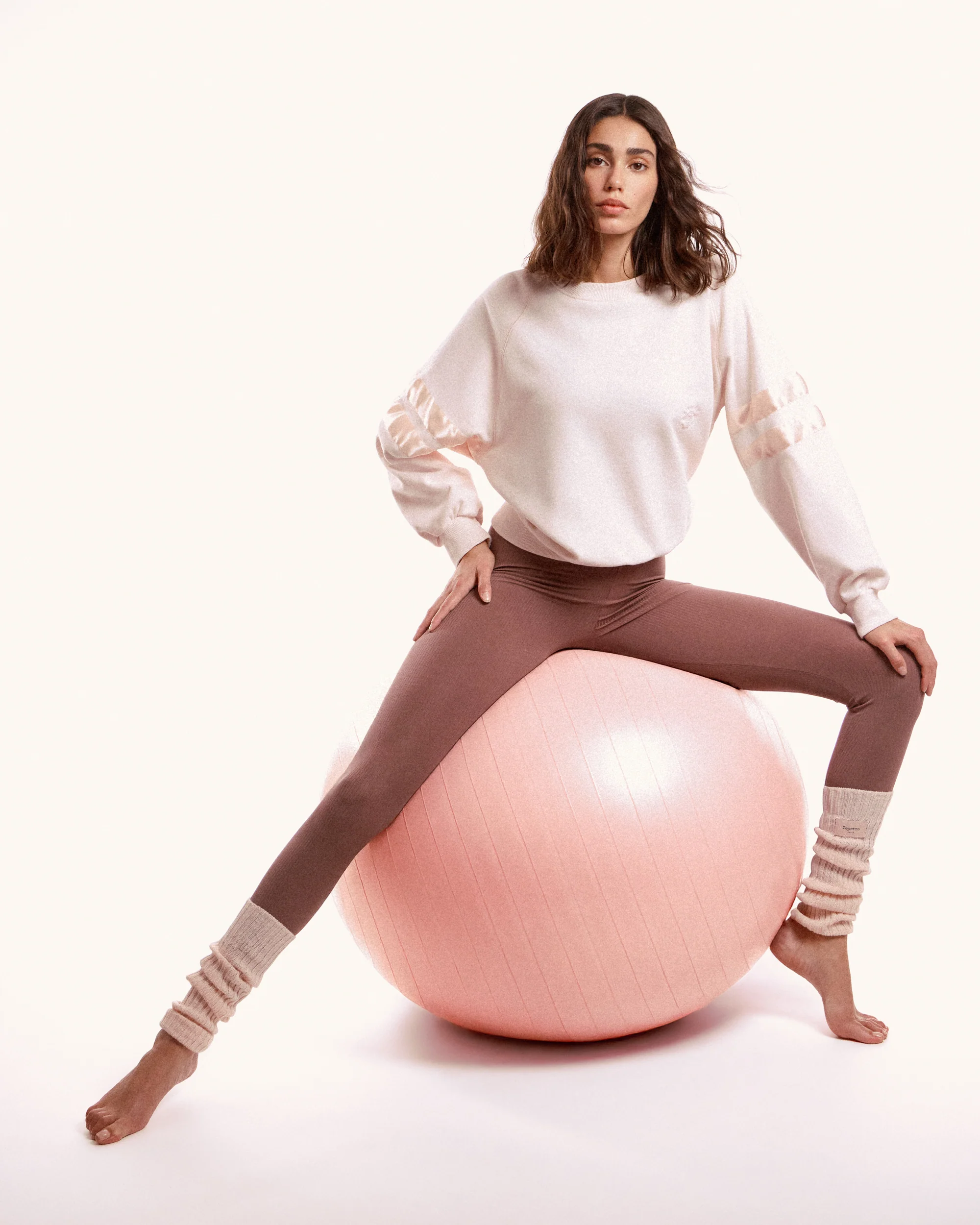 Sweatshirt en Satin S0573A Rose Craie Repetto