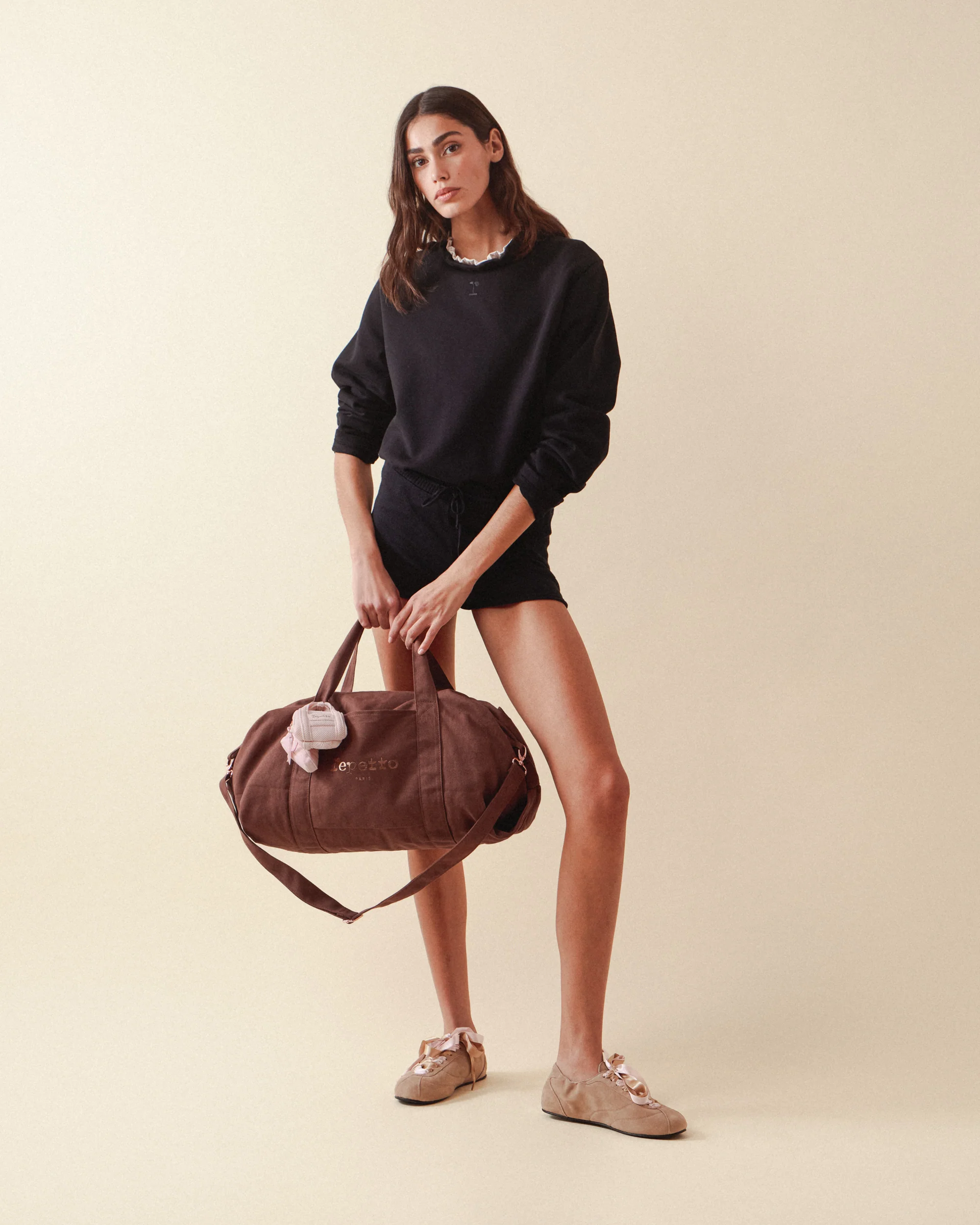 Sac Polochon Large B00391T Moka Repetto
