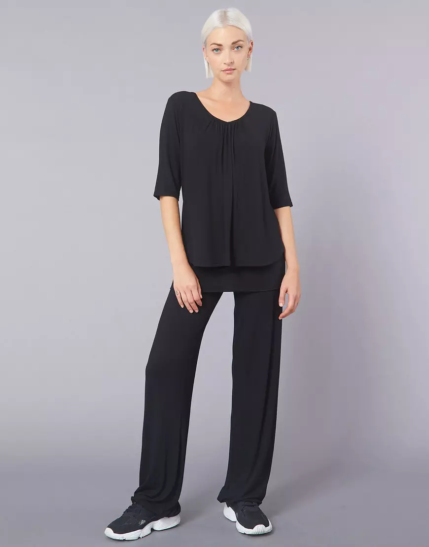 Pantalon en Bambou Baby Noir Temps Danse – Image 3